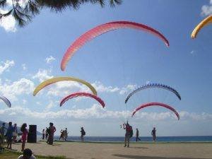 Fethiye paragliding Oludeniz beach.
